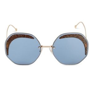Fendi Geometric Frame Sunglasses